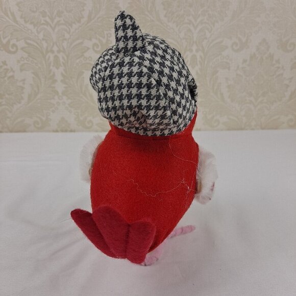 Target Bird Red and White Valentine’s Day Bird With Bow Tie and Houndstooth Cap - Picture 4 of 7